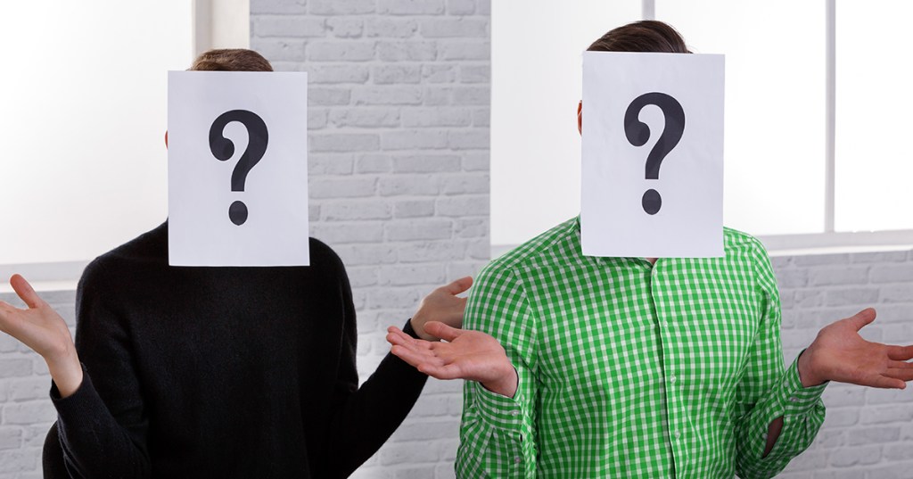 potential residents with question marks on their faces