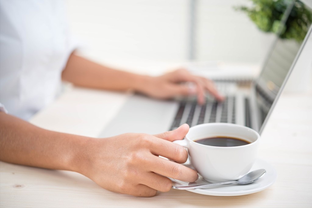 resident using an online portal to pay rent