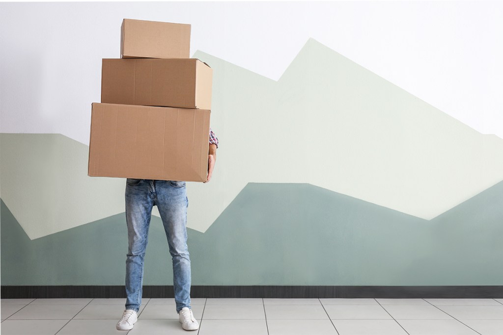 Millennial moving stuff into self storage