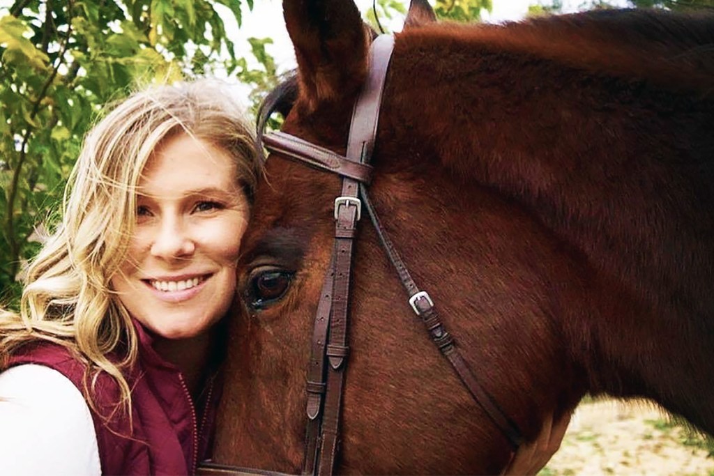 Event specialist Kelly Krier with her horse, Max