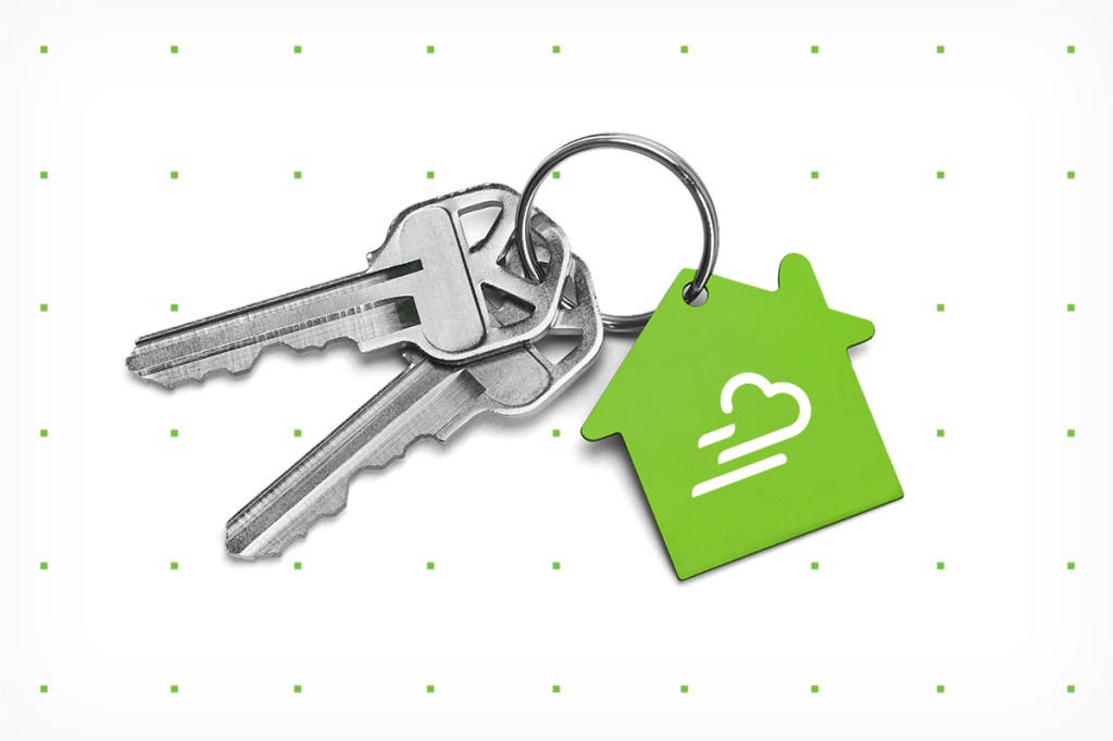 Pair of keys with Yardi Breeze symbolizing an upgrade to old affordable housing software