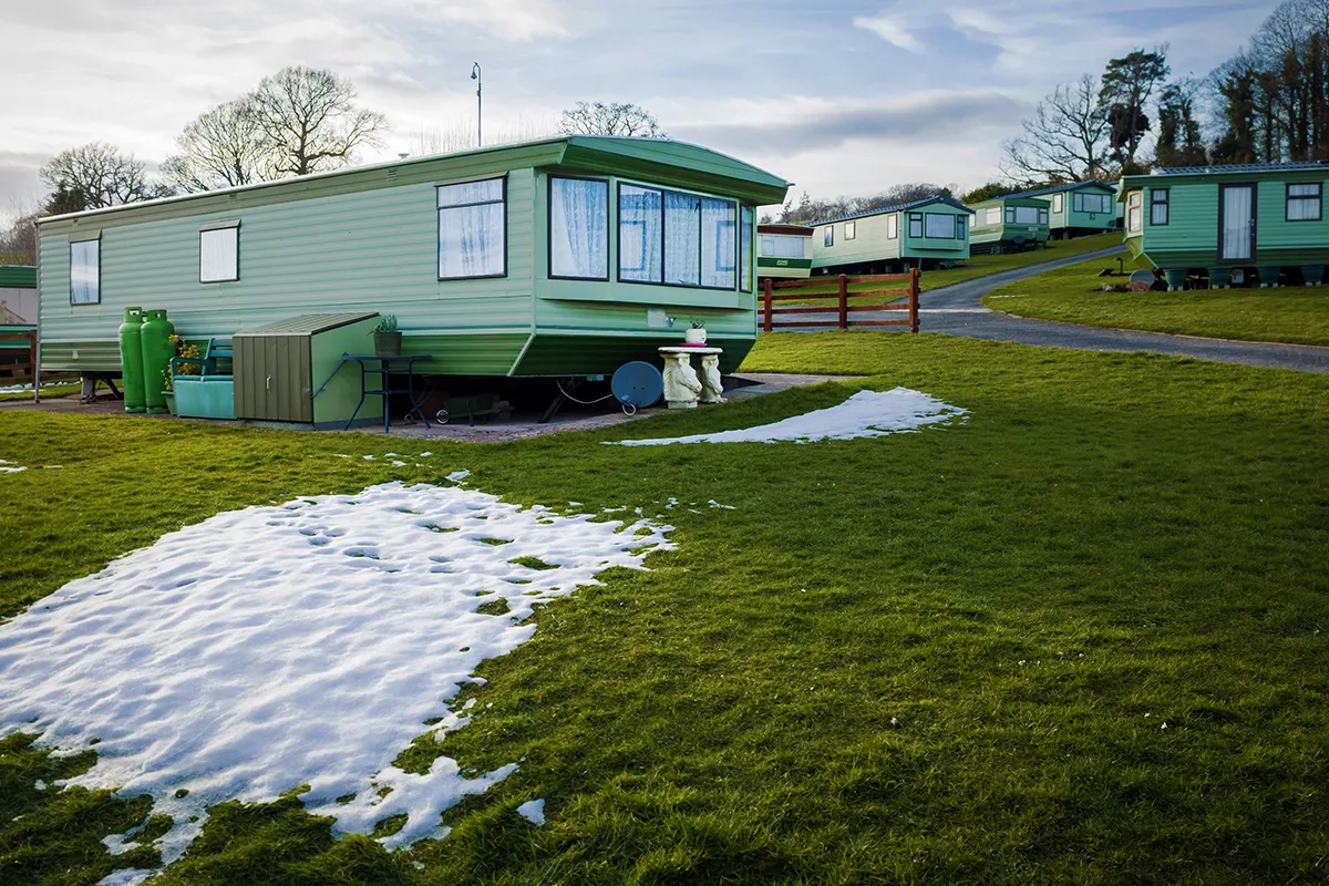 Manufactured home that needs to be winterized