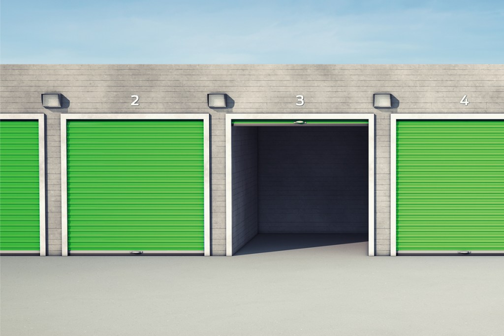 Open self storage facility