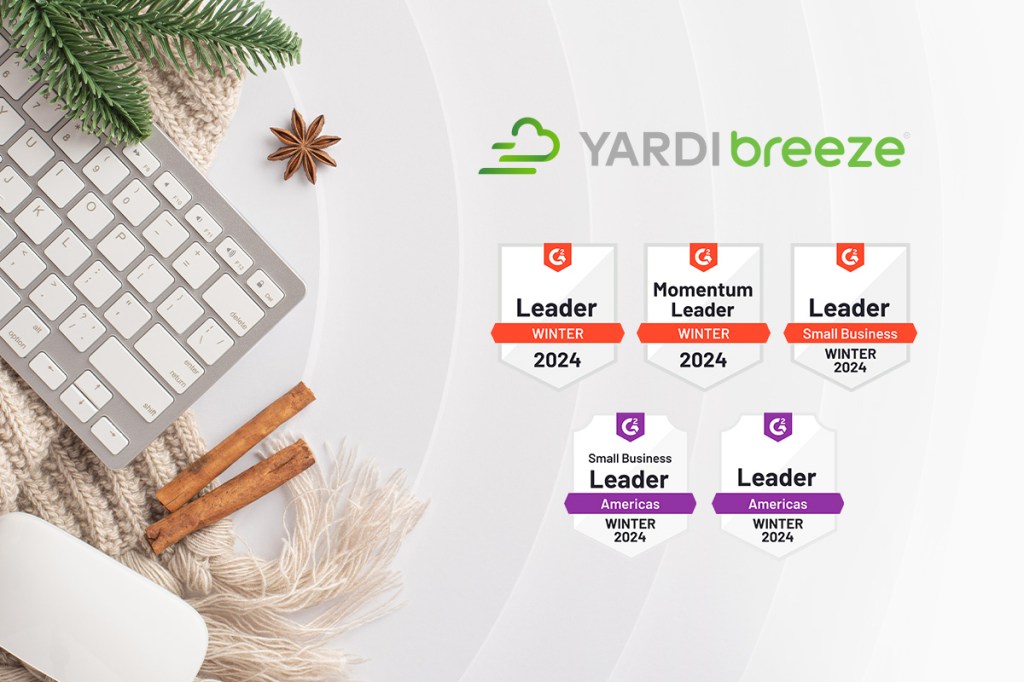 Yardi Breeze Named Leader in Several Categories on G2
