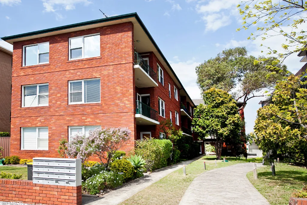 Exterior of multifamily building