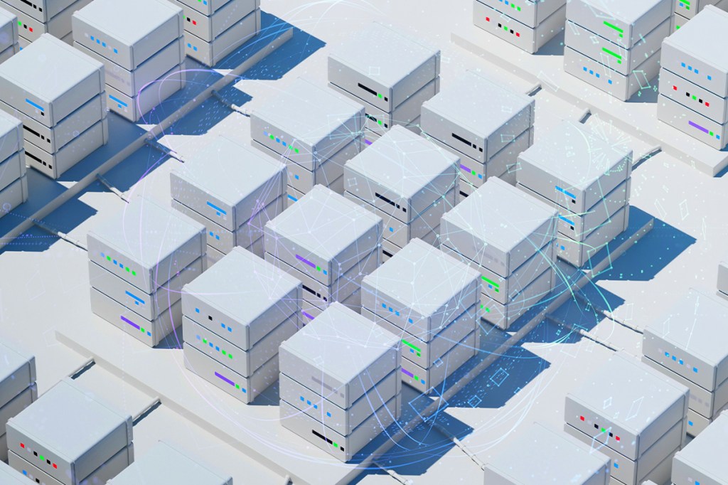 3D blocks representing multifamily housing