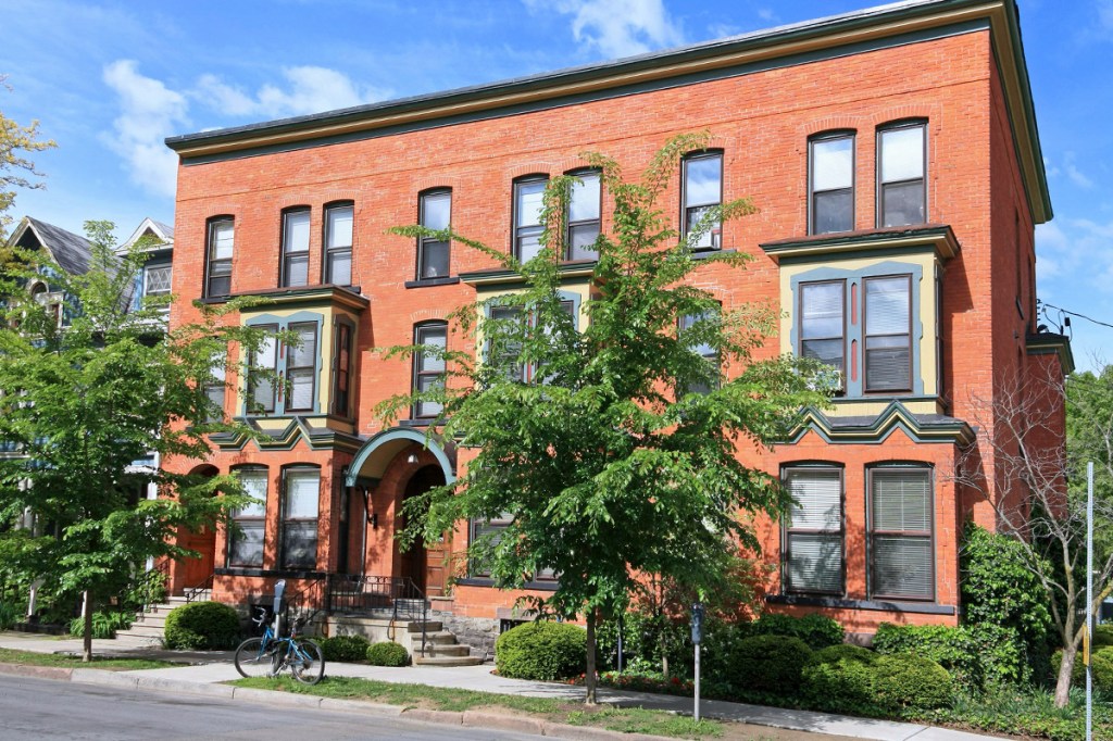 Exterior of multifamily building