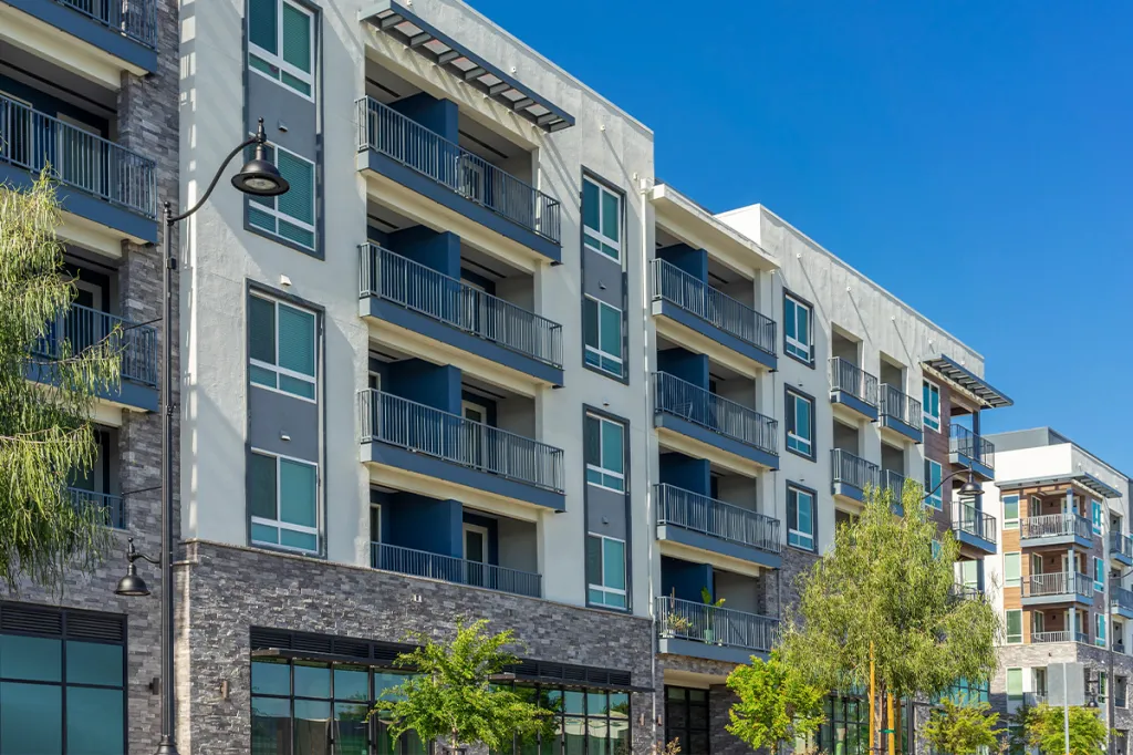 Exterior of condo/association housing